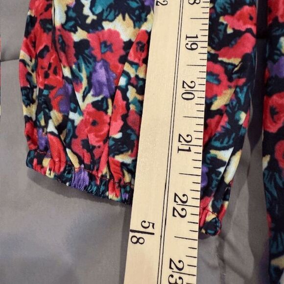 NEW! O.P.T. Cade Floral Wrap Dress One Pretty Thing Lined Puff Sleeve Size XS - Picture 13 of 13